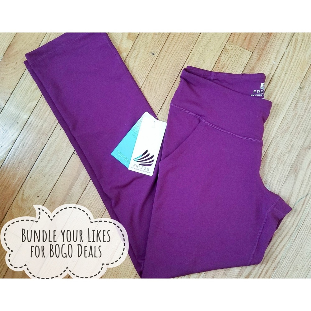 NEW! Free2B Ladies' Pants (Plum) (M)